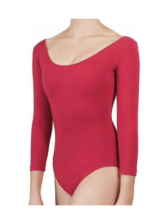 Dansport Kids' Rhythmic Ballet Bodysuit Red