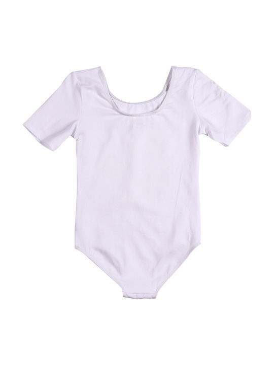 Godance Leotard Kids' Bodysuit with 3/4 Sleeve White