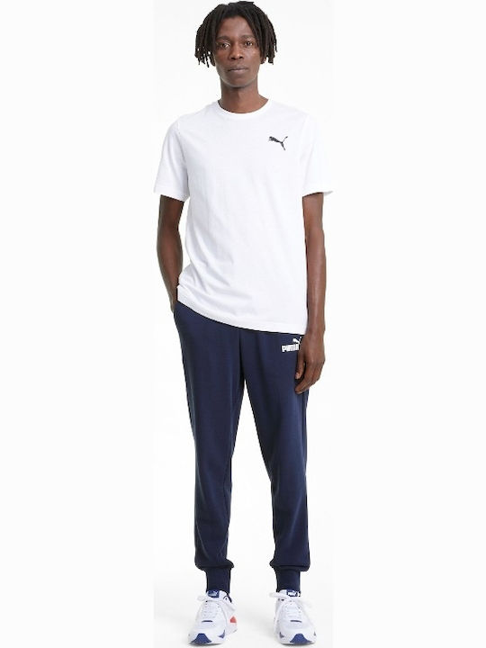 Sweatpants with Elastic Navy Blue