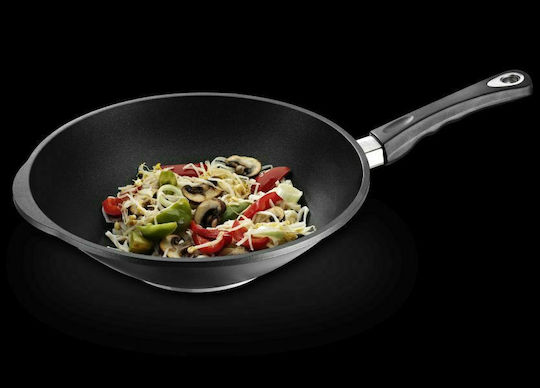 AMT Gastroguss Wok din Aluminiu cu Strat Antiaderent 36cm