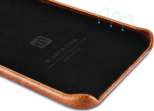 iCarer Oil Wax Back Cover Δερμάτινο Καφέ (Galaxy S7 Edge)