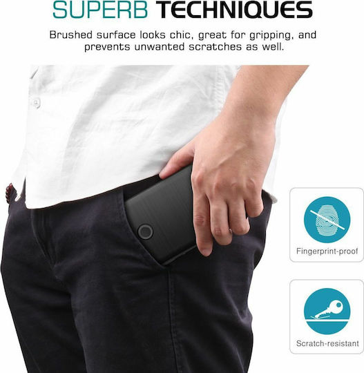 Hurtel Back Cover Σιλικόνης Μαύρο (Xperia 10 Plus)