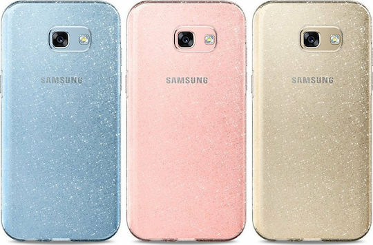 Spigen Liquid Crystal Glitter Задна корица Силикон Прозрачен (Galaxy A3 2017)
