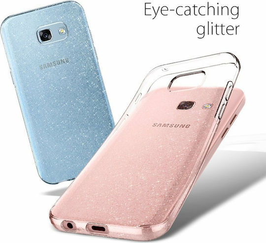Spigen Liquid Crystal Glitter Задна корица Силикон Прозрачен (Galaxy A3 2017)