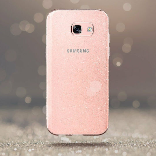 Spigen Liquid Crystal Glitter Задна корица Силикон Прозрачен (Galaxy A3 2017)