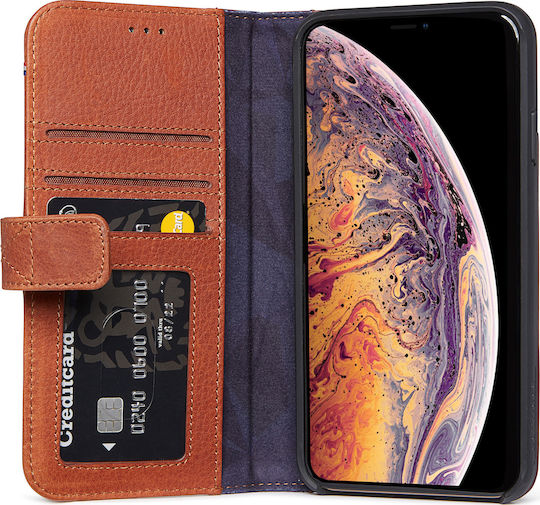 Decoded Leather Card Портмоне Изкуствена кожа Кафяв (iPhone XS Max)