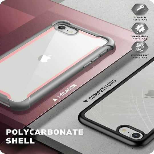 i-Blason Ares С пълно покритие (360°) Пластмаса 2мм Водоустойчив Розов (iPhone SE 2022/2020)