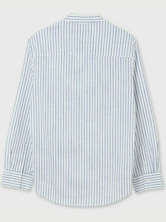 Mayoral Kids Striped Shirt Light Blue