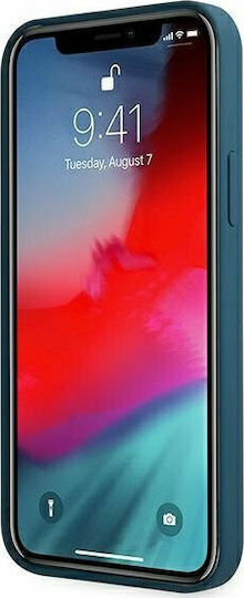 Guess Metal Logo Script Back Cover Πλαστικό Μπλε (iPhone 12 Pro Max)