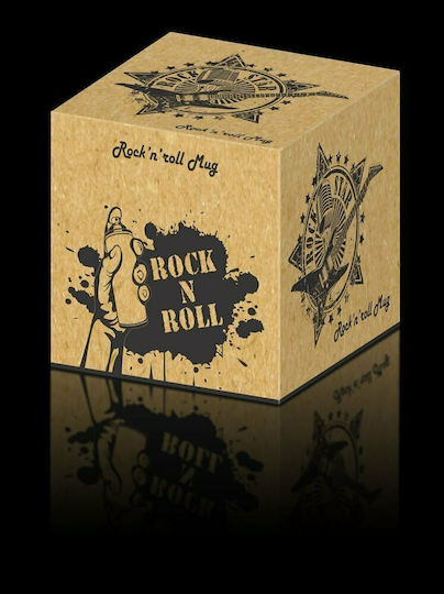 Gadget Master Rock 'n' Roll Cană Ceramică Neagră 300ml