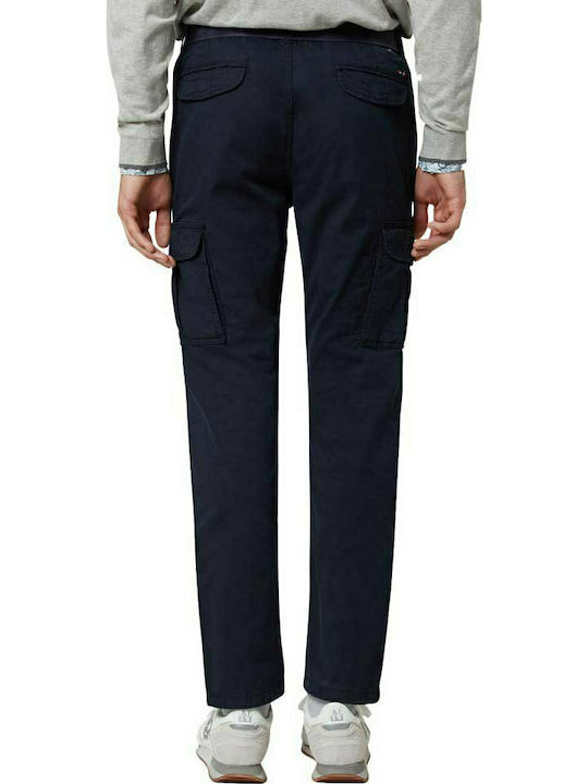 Napapijri Moto Men's Trousers Cargo Elastic Slim Fit Navy Blue