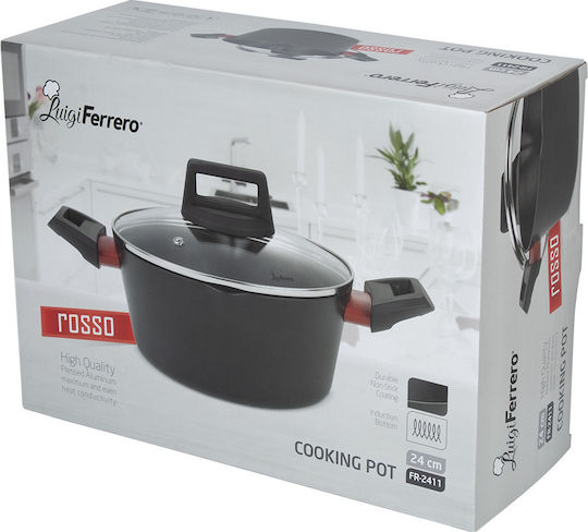 Luigi Ferrero Deep Aluminum Stockpot 4.1L / 24cm