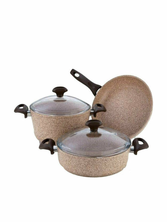 Falez Creamy Deep Pot made of Cast Aluminum 2.8lt / 20cm