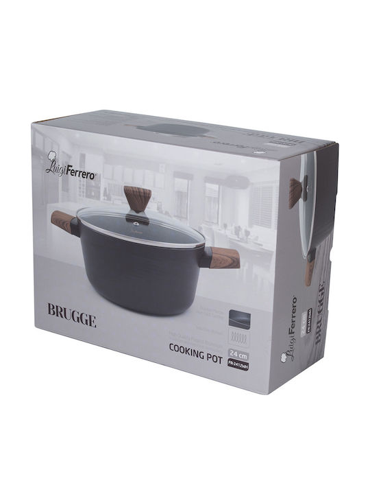 Luigi Ferrero FR-2412WH Ρηχή Κατσαρόλα από Αλουμίνιο 4.3lt / 24cm
