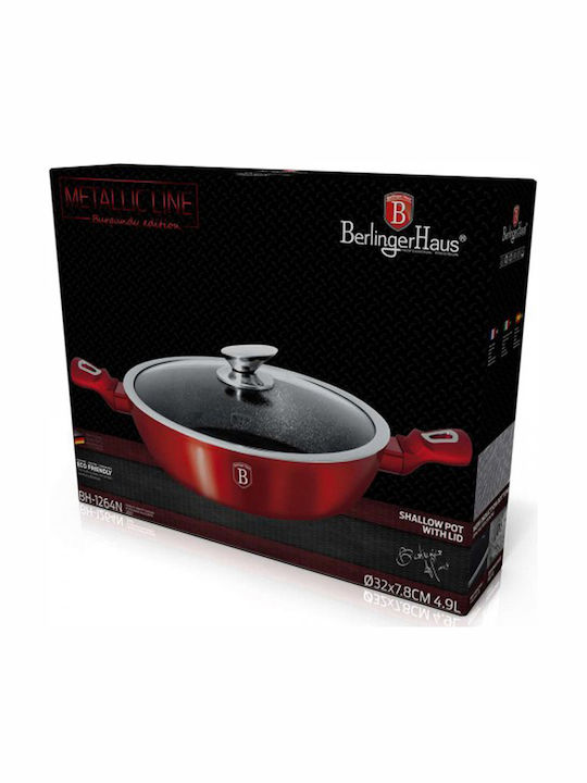 Berlinger Haus Metallic Line Ρηχή Κατσαρόλα από Αλουμίνιο 4.9lt / 32cm