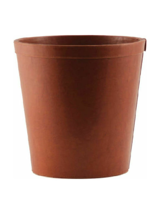 Osco Δερμάτινο Καλάθι 9048 Καφέ 26x26x29.5cm