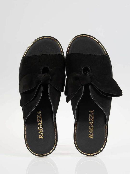 Ragazza Women's Flat Sandals Anatomic in Black Color