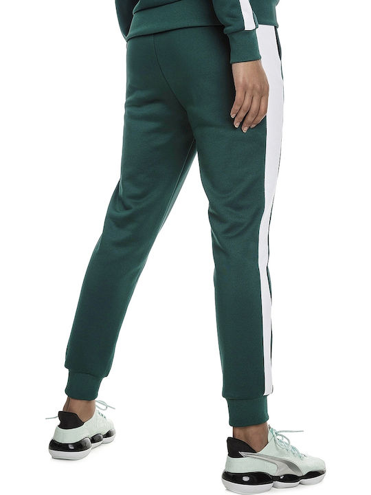 Puma Classics T7 Knitted Women's Sweatpants Green