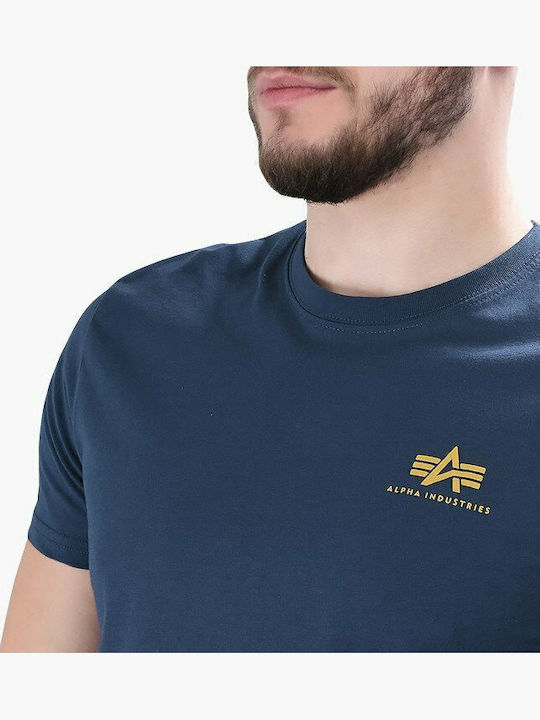 Basic Small Logo T-shirt Navy Μπλε
