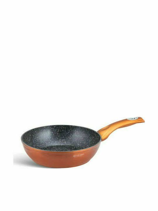 Edenberg Cookware Set of Aluminum with Stone Coating Cooper 15pcs