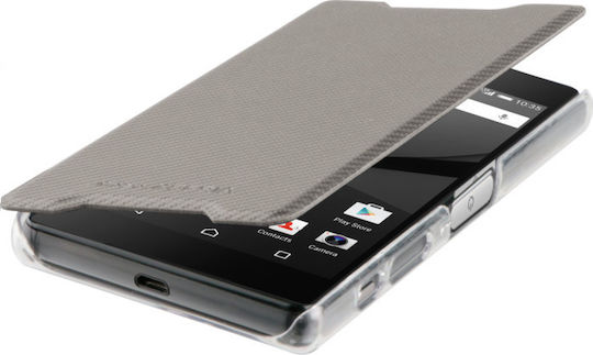 Roxfit Book Synthetic Leather Silver (Xperia Z5)