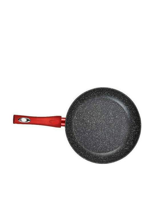 Edenberg Cookware Set of Aluminum with Stone Coating Red 15pcs