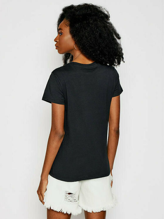 Levi's The Perfect Graphic Damen Sportlich T-shirt Schwarz