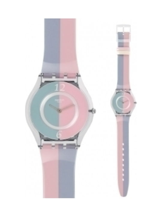 Swatch Watch with Rubber Strap SFK398