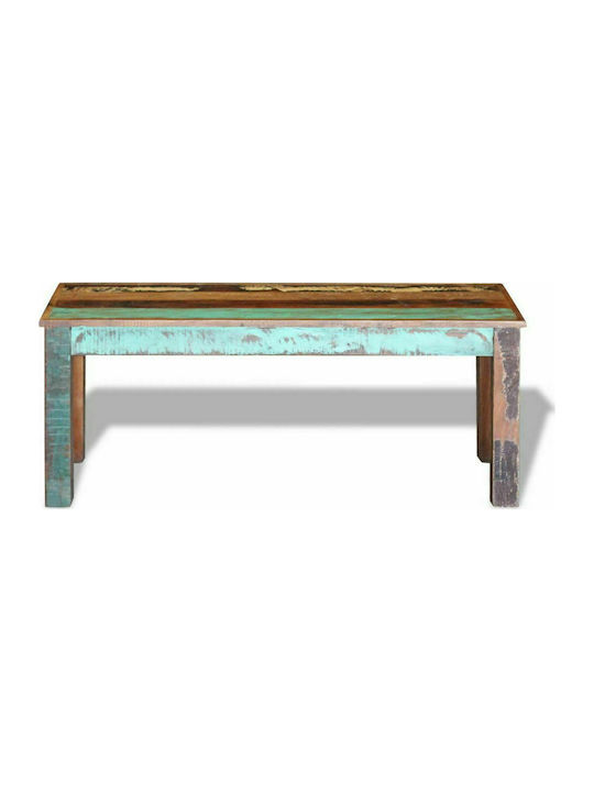 Bănci pentru Masă cu Suprafață de Lemn Multicolore 1buc 110x35x45buc