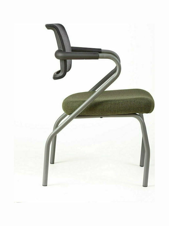Stuhl A7 mit Armlehnen Green / Black 56x60x82cm 1Stück