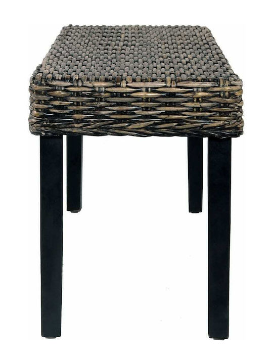 Dining Room Bench with Wooden Surface Brown 110x35x45cm