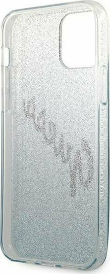 Guess Glitter Gradient Script Back Cover Πλαστικό Μπλε (iPhone 12 Pro Max)