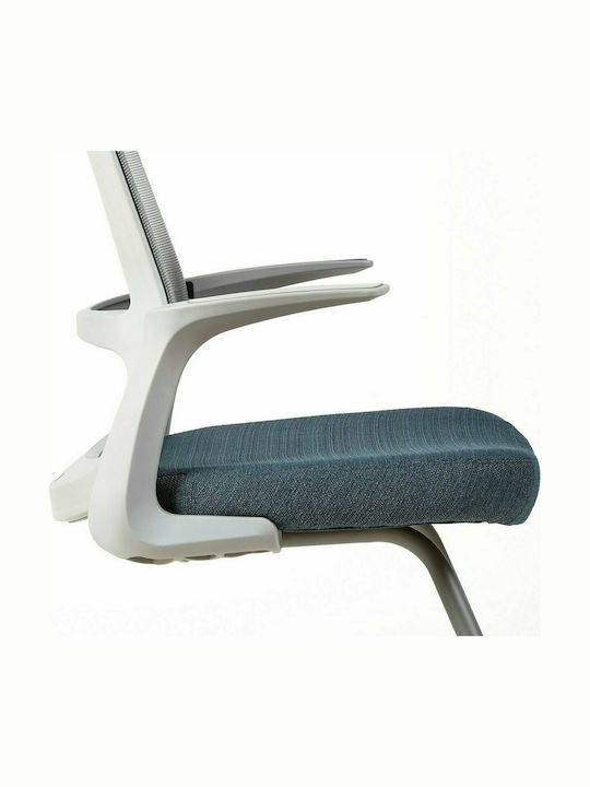 Stuhl C7 mit Armlehnen Μπλε / Γκρι 60x60x100cm 1Stück