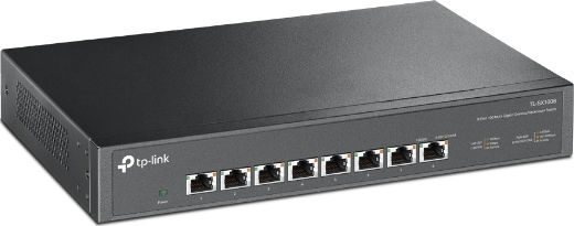 TP-LINK TL-SX1008 Unmanaged L2 Switch with 8 Gigabit (10Gbps) Ethernet Ports