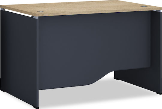 Επαγγελματικό Γραφείο Lotus 120x80x75εκ. Γκρι / Φυσικό