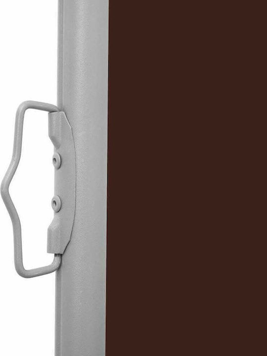 vidaXL Rulou lateral de umbrire Terasă Cafea x6m
