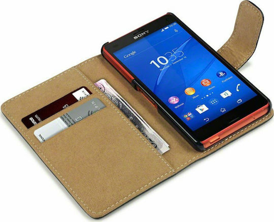 Terrapin Brieftasche Synthetisches Leder Schwarz (Xperia Z3 Compact)