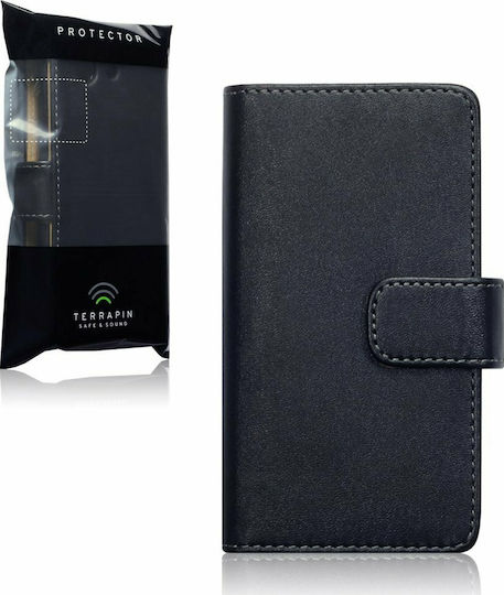 Terrapin Brieftasche Synthetisches Leder Schwarz (Xperia Z3 Compact)