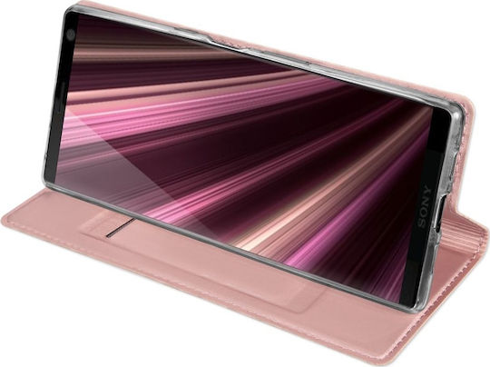 Dux Ducis Skin Pro Книга Изкуствена кожа Розово злато (Xperia 10)