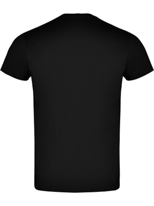 Roly Atomic 150 Ανδρικό Διαφημιστικό T-shirt Κοντομάνικο σε Μαύρο Χρώμα