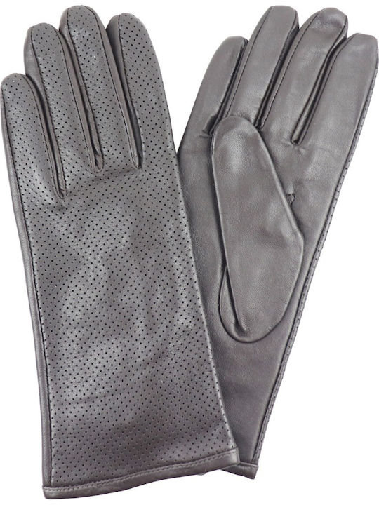 Guy Laroche Women's Leather Gloves Brown 98874