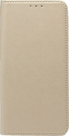 Book Δερματίνης Χρυσό (Huawei P Smart Z)
