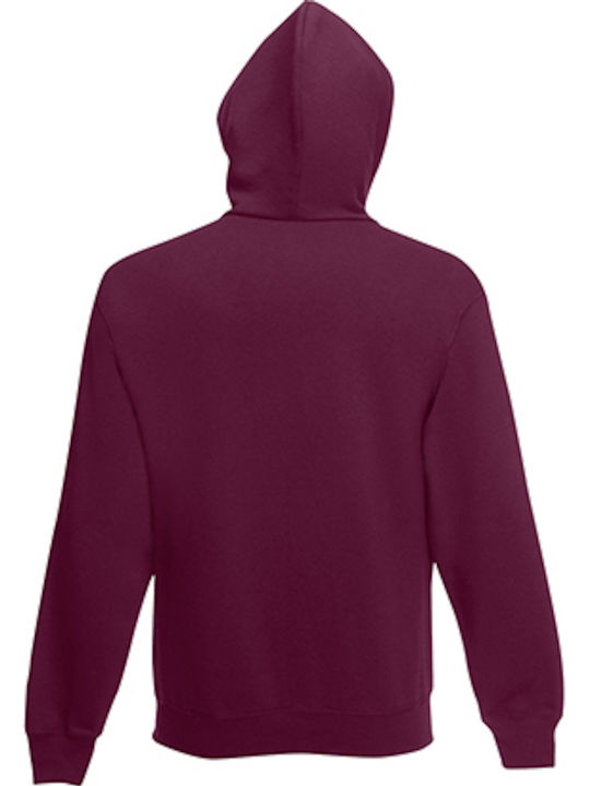 Fruit of the Loom Premium Ανδρικό Διαφημιστικό Φούτερ Burgundy