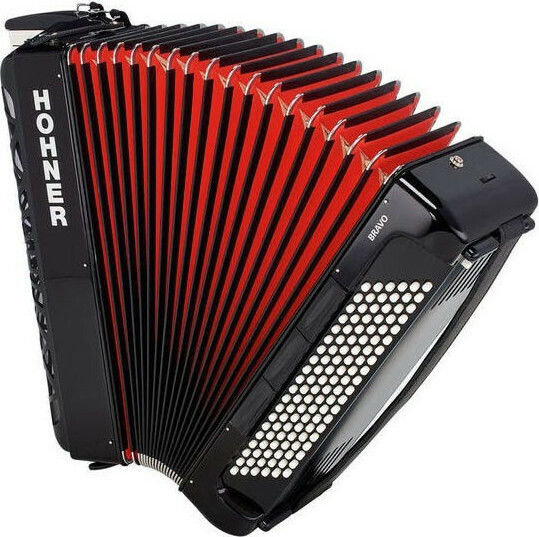 Hohner Bravo III Silent Key Acordion 120 Bas