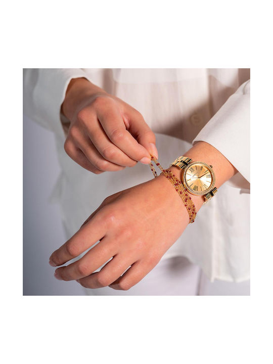 Gregio Gisele Watch with Gold Metal Bracelet