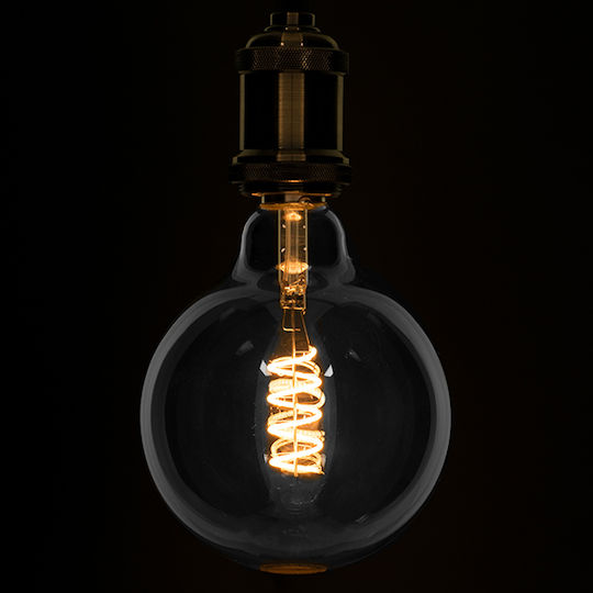 GloboStar Edison Retro Λάμπα LED 6W 180mm για Ντουί E27 και Σχήμα G125 Θερμό Λευκό 510lm Dimmable