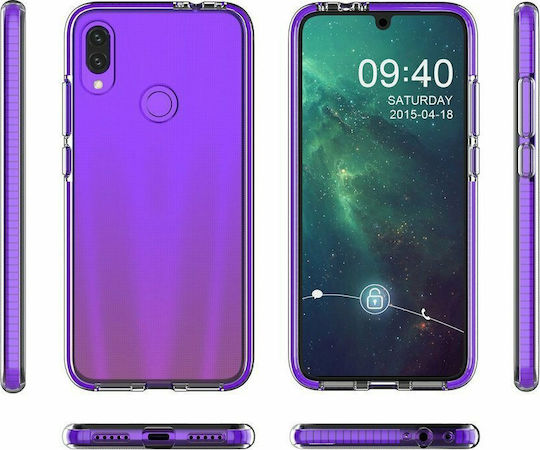 Hurtel Spring Umschlag Rückseite Silikon 1mm Hellblau (Huawei P Smart 2019)