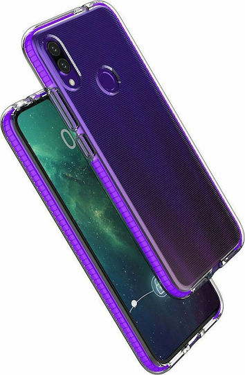 Hurtel Spring Umschlag Rückseite Silikon 1mm Hellblau (Huawei P Smart 2019)