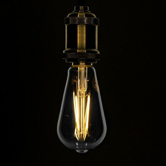 GloboStar Edison Retro LED Bulb 8W 145mm for Socket E27 and Shape ST64 Warm White 880lm Dimmable