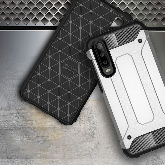 Hurtel Back Cover Plastic Argintiu (Huawei P30)